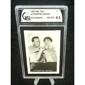 1967 Leaf Star Trek TOS Rare #2 Attempted Mutiny Graded 8.5 NM-MT
